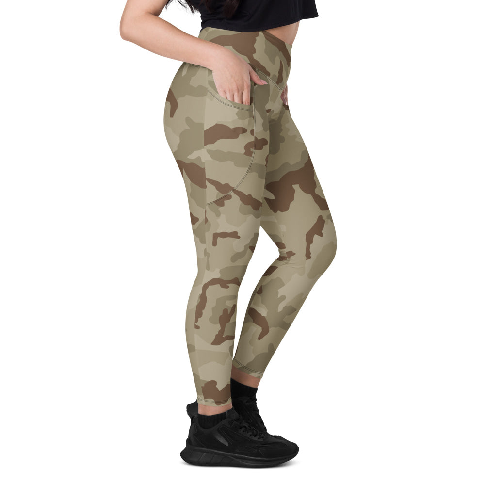 Irish DPM Desert CAMO Leggings with pockets - Womens With Pockets