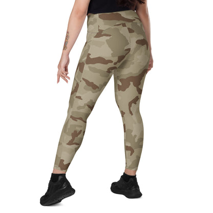 Irish DPM Desert CAMO Leggings with pockets - Womens With Pockets