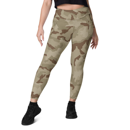 Irish DPM Desert CAMO Leggings with pockets - Womens With Pockets