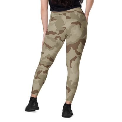 Irish DPM Desert CAMO Leggings with pockets - Womens With Pockets