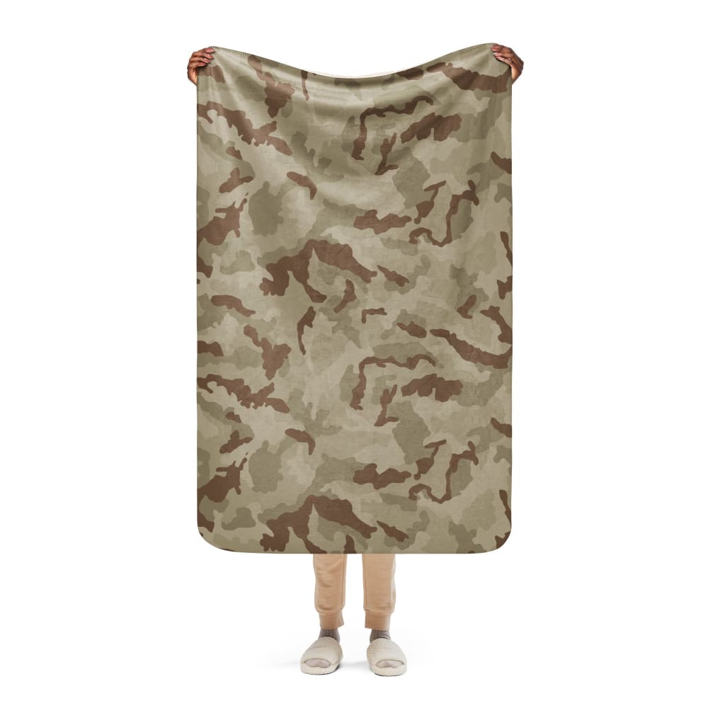 Irish DPM Desert CAMO Sherpa blanket - 37″×57″