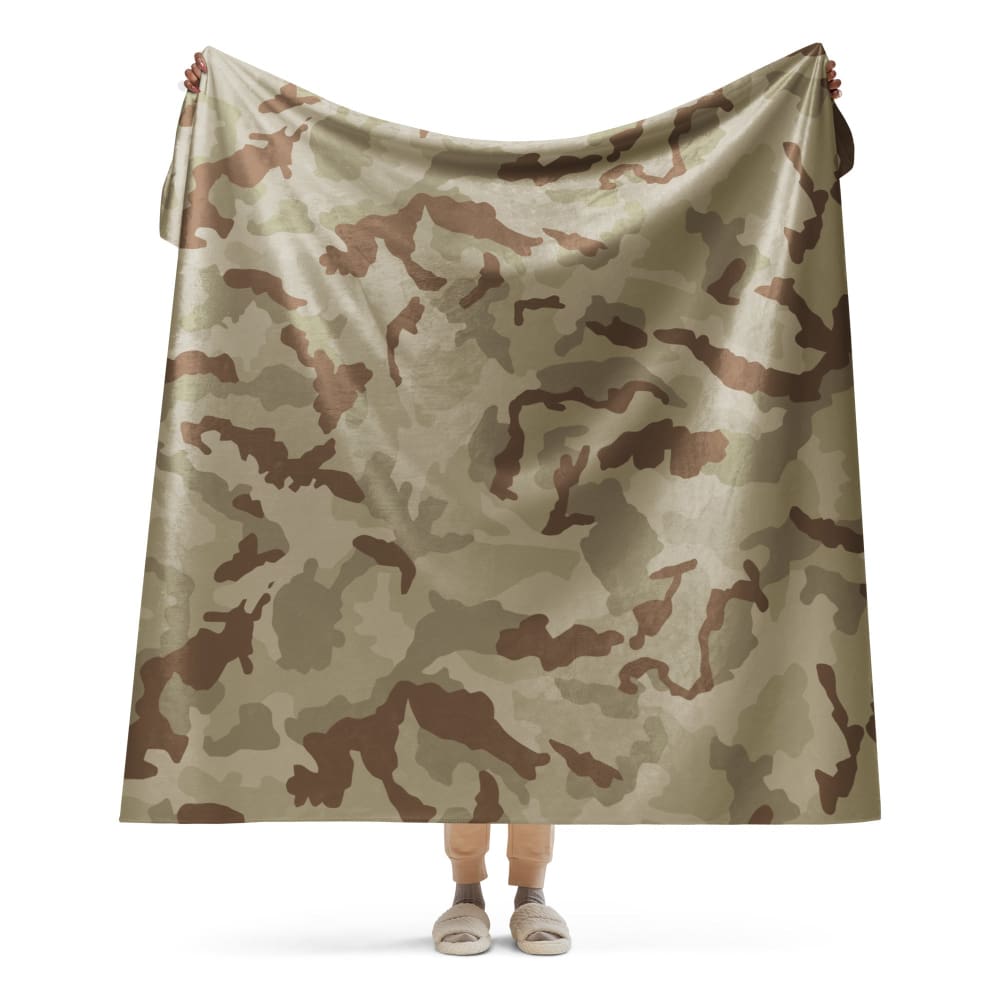 Irish DPM Desert CAMO Sherpa blanket - 60″×80″