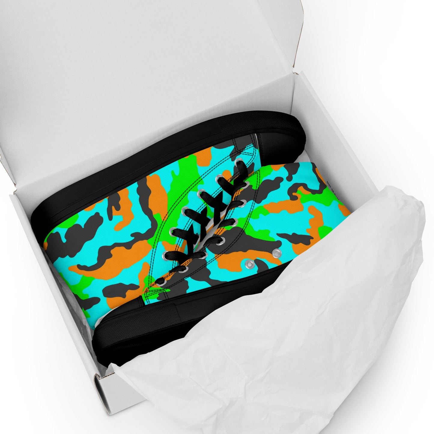Irish DPM Intrepid CAMO Mens High-Top Canvas Shoes