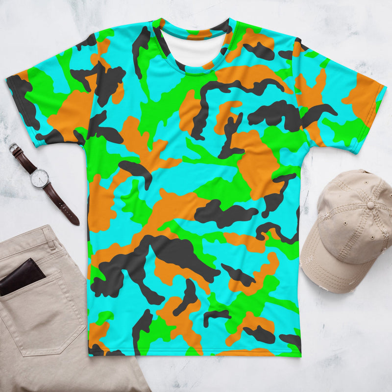 DPM Neon Tropic CAMO Mens T-Shirt - XS