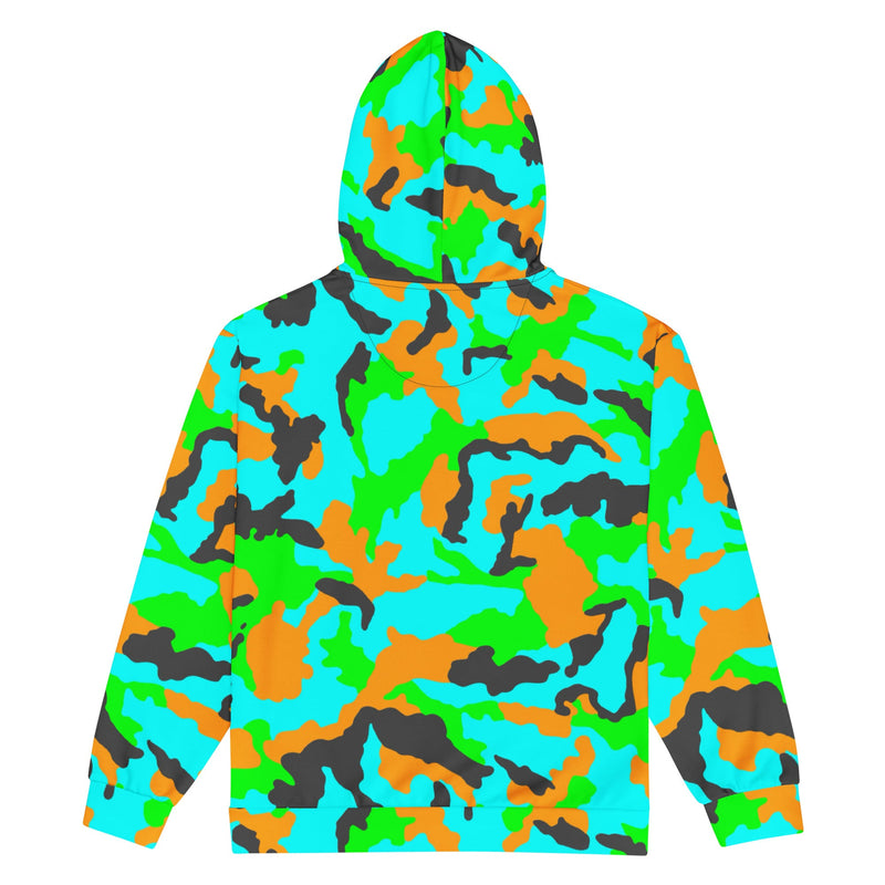 DPM Neon Tropic CAMO Unisex Zip Hoodie