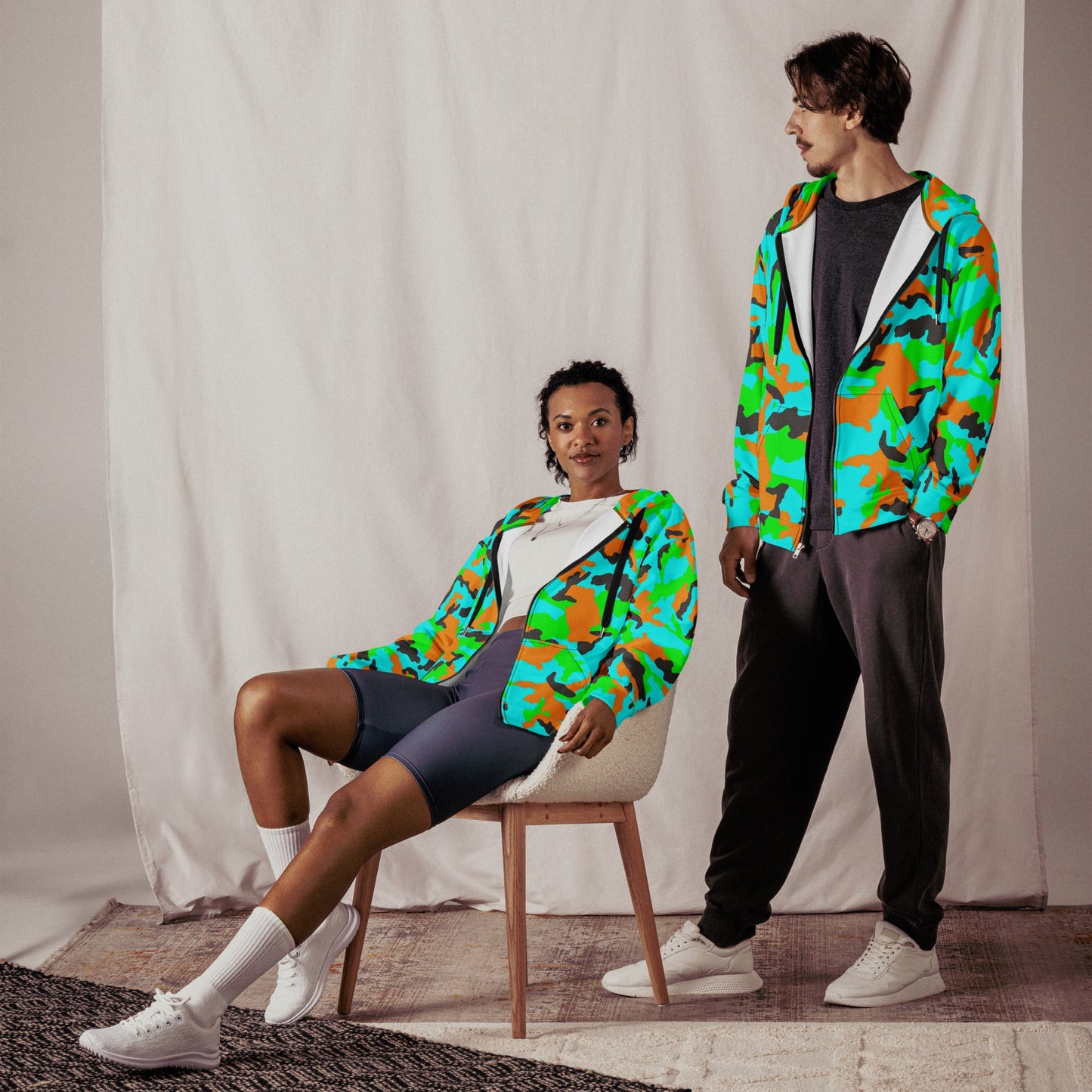 Irish DPM Intrepid CAMO Unisex zip hoodie - Zip Hoodies