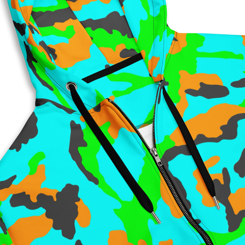 DPM Neon Tropic CAMO Unisex Zip Hoodie