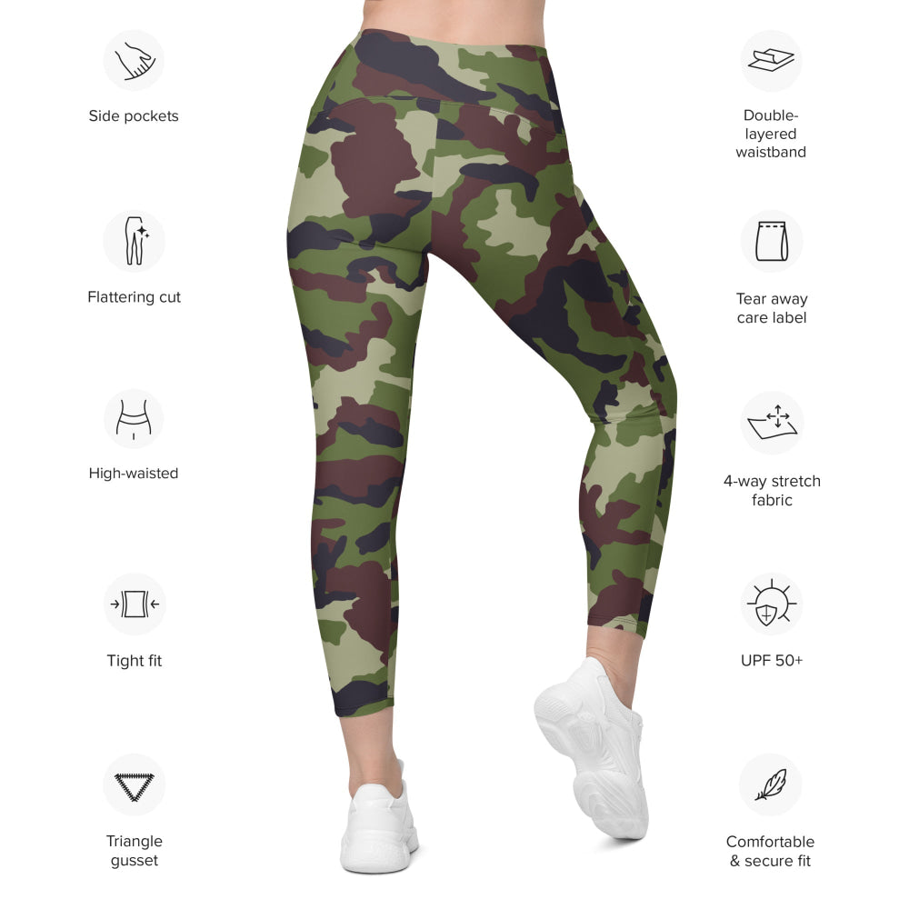 Irish DPM CAMO Leggings with pockets - Womens With Pockets