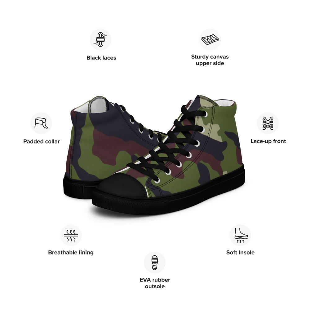 Irish DPM CAMO Men’s high top canvas shoes - Mens High Top Canvas Shoes