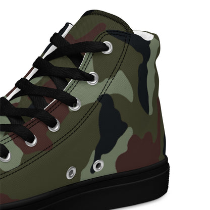 Irish DPM Woodland CAMO Mens high top canvas shoes - High Top Canvas Shoes
