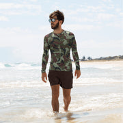 DPM Irish Woodland CAMO Mens Long-Sleeve Rash Guard - XS