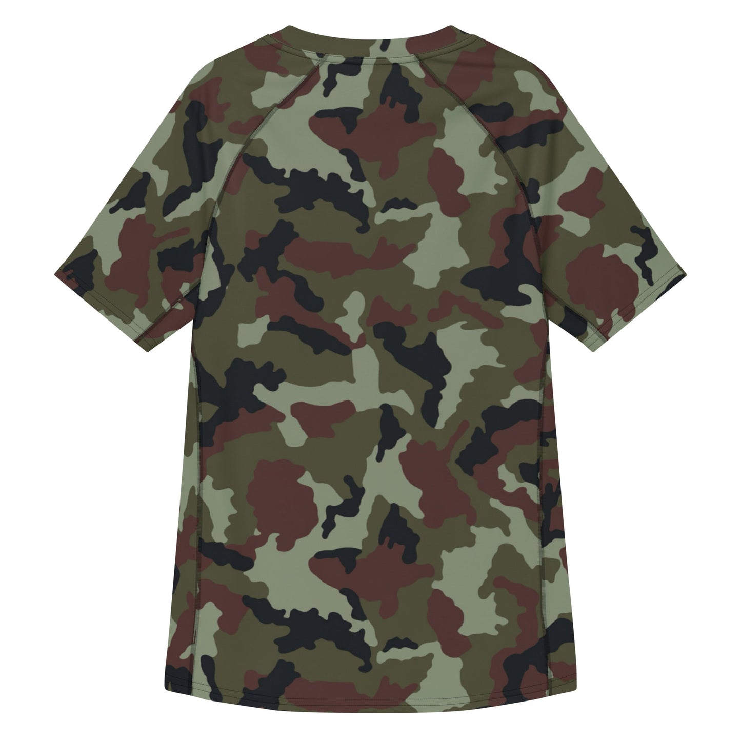 Irish DPM Woodland CAMO Mens Short-Sleeve Rash Guard - Short-sleeve Guards