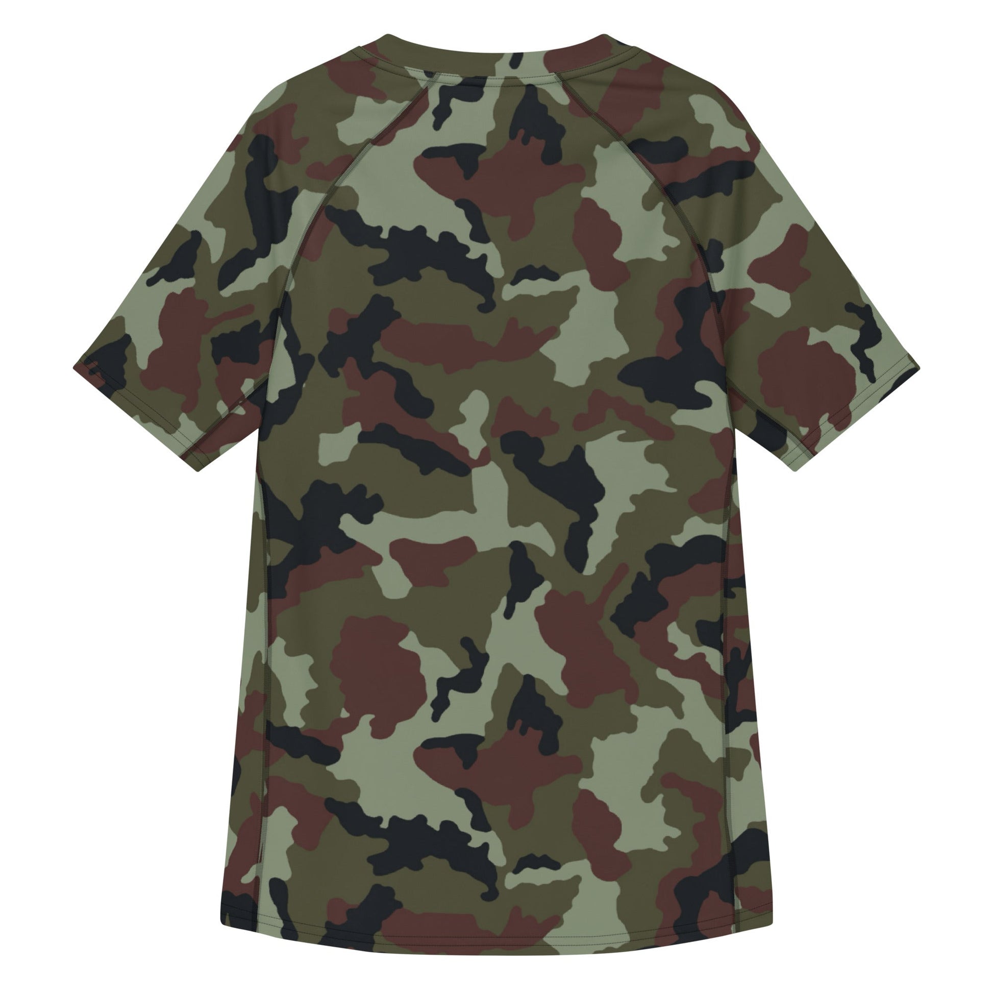 Irish DPM Woodland CAMO Mens Short-Sleeve Rash Guard - Short-sleeve Guards