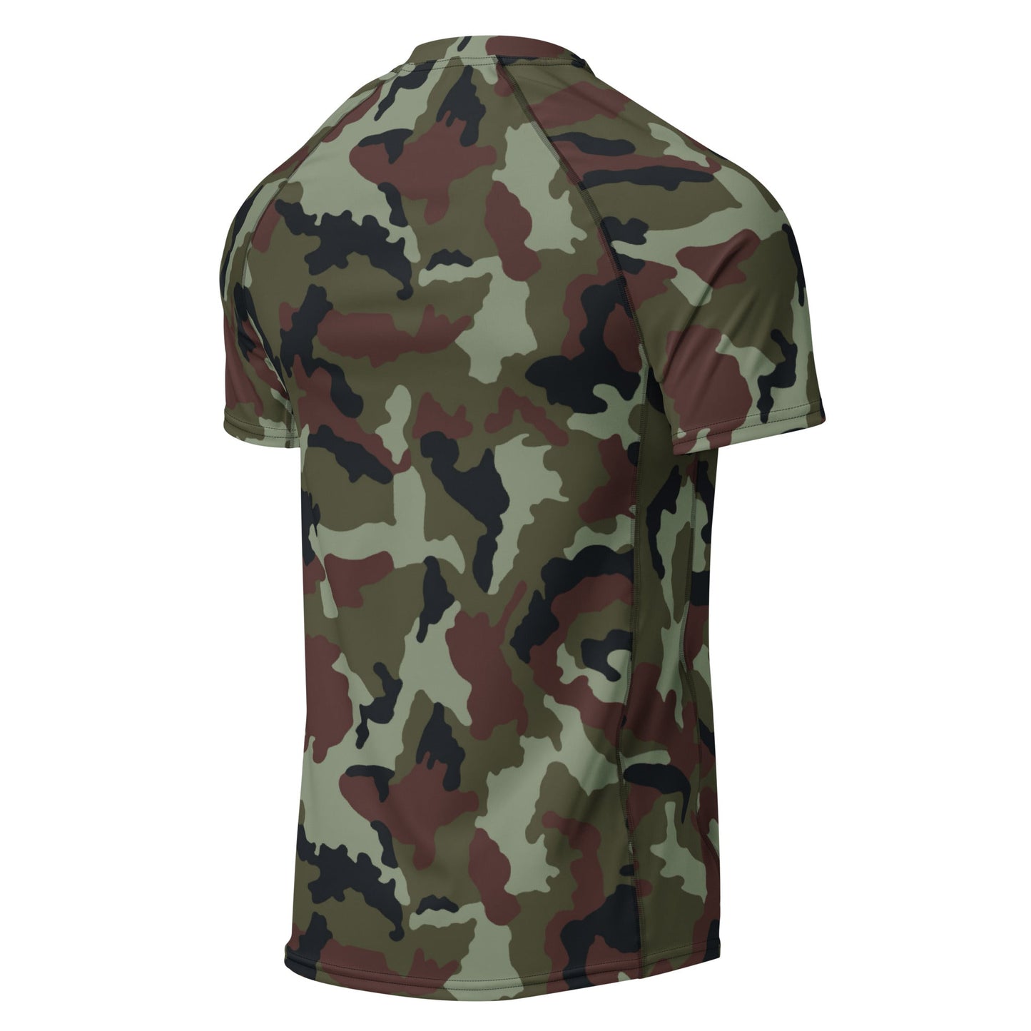Irish DPM Woodland CAMO Mens Short-Sleeve Rash Guard - Short-sleeve Guards