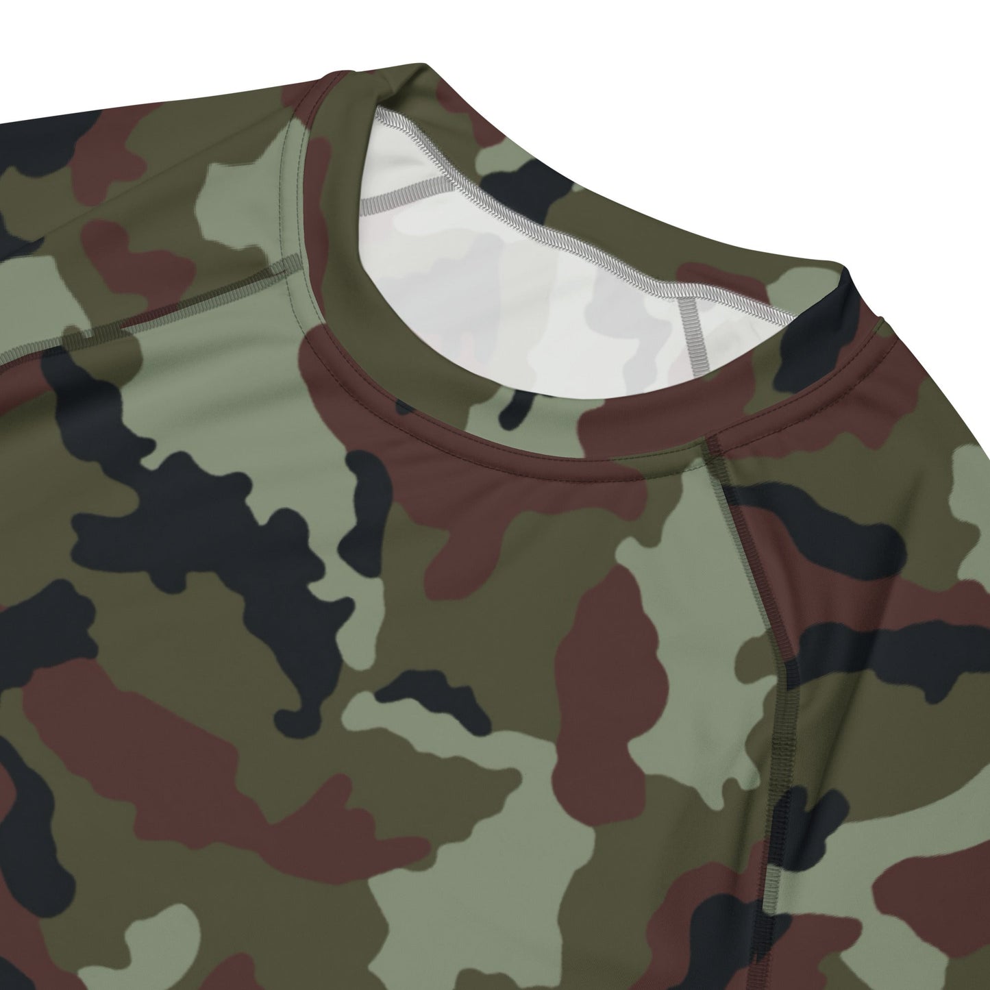 Irish DPM Woodland CAMO Mens Short-Sleeve Rash Guard - Short-sleeve Guards