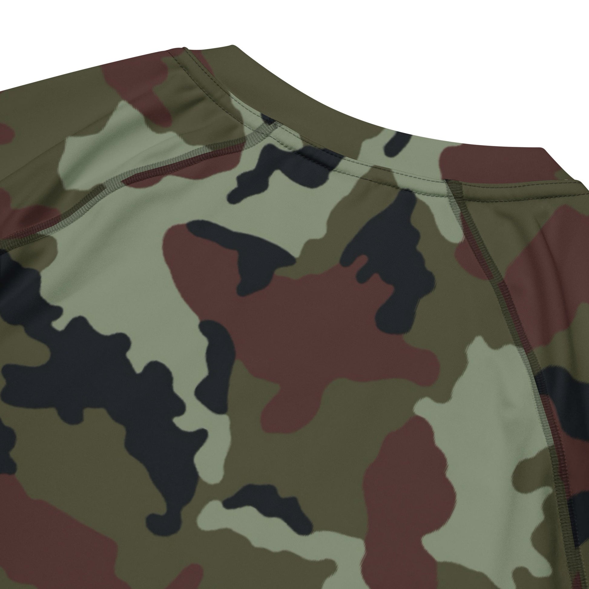 Irish DPM Woodland CAMO Mens Short-Sleeve Rash Guard - Short-sleeve Guards