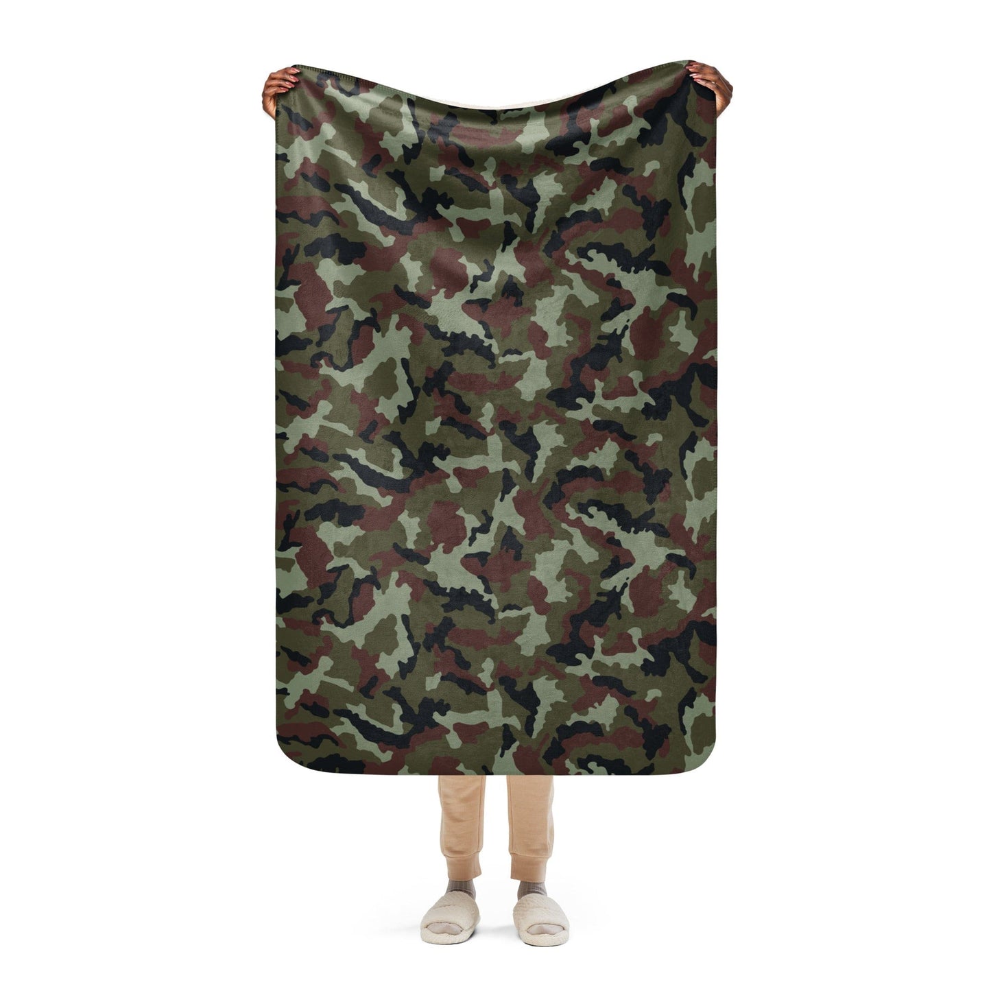 Irish DPM Woodland CAMO Sherpa blanket - 37″×57″ - Blankets