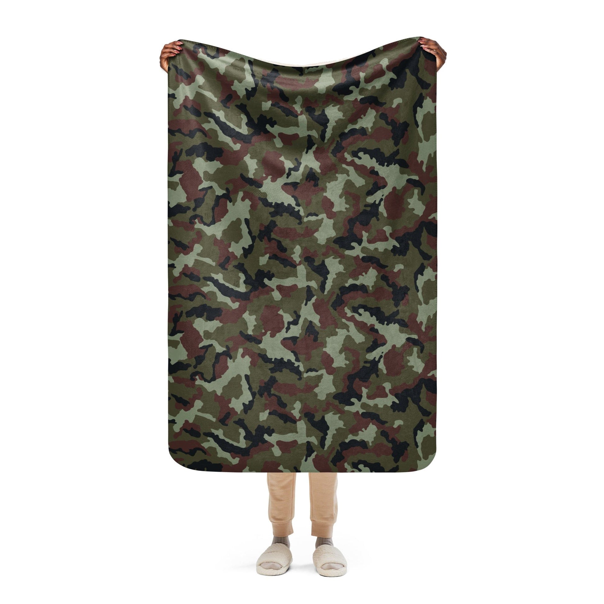 Irish DPM Woodland CAMO Sherpa blanket - 37″×57″ - Blankets