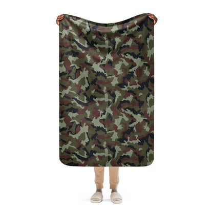 Irish DPM Woodland CAMO Sherpa blanket - 37″×57″ - Blankets