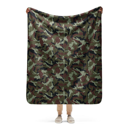 Irish DPM Woodland CAMO Sherpa blanket - 50″×60″ - Blanket