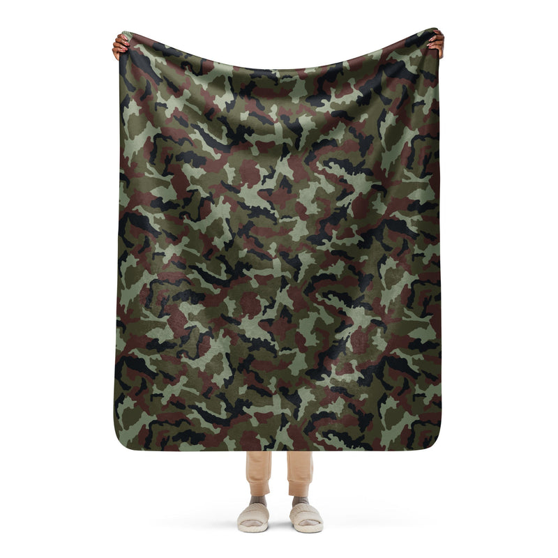 DPM Irish Woodland CAMO Sherpa Blanket - 50″×60″