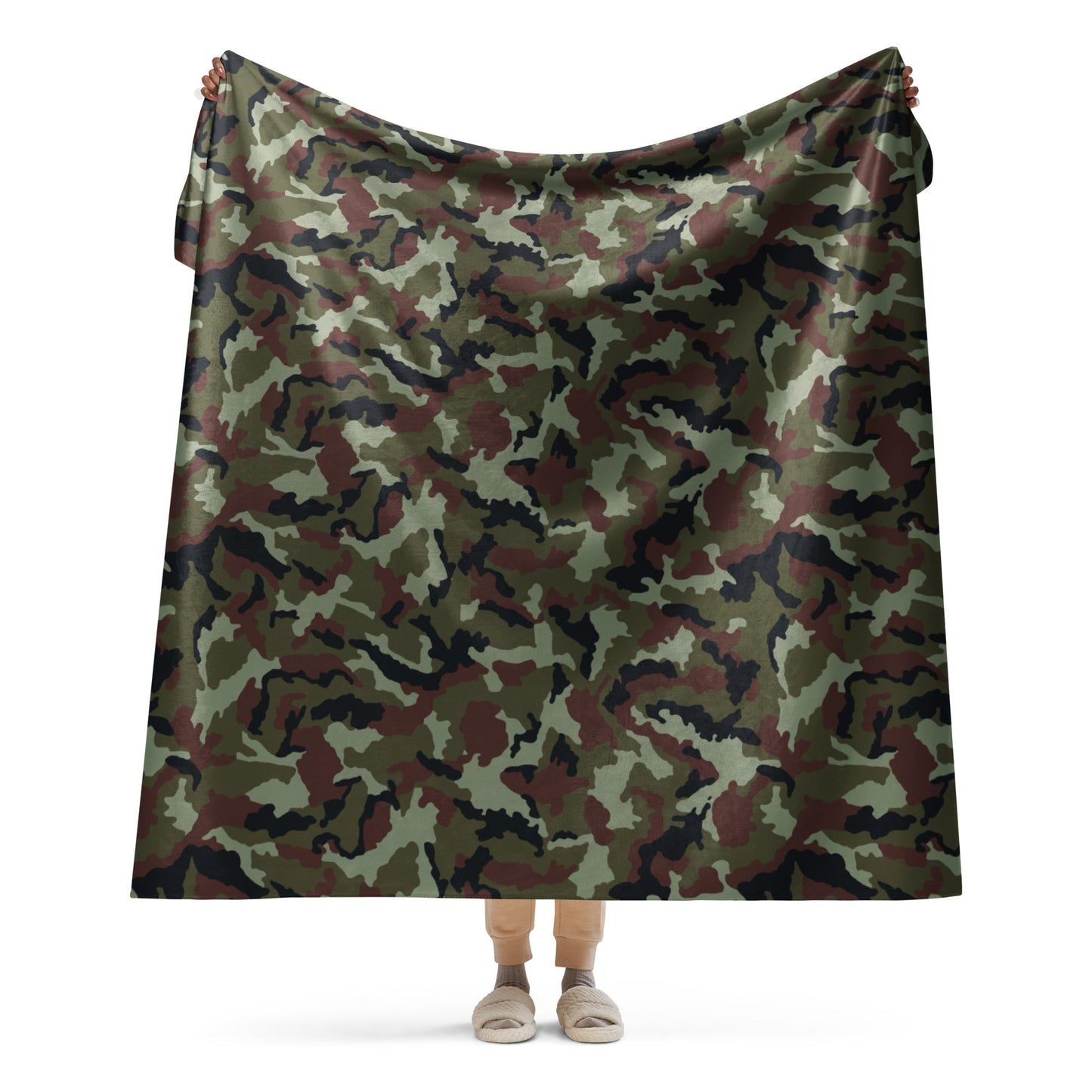 Irish DPM Woodland CAMO Sherpa blanket - 60″×80″ - Blanket
