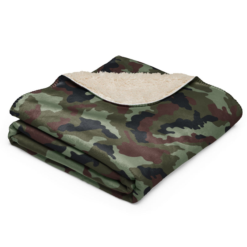DPM Irish Woodland CAMO Sherpa Blanket