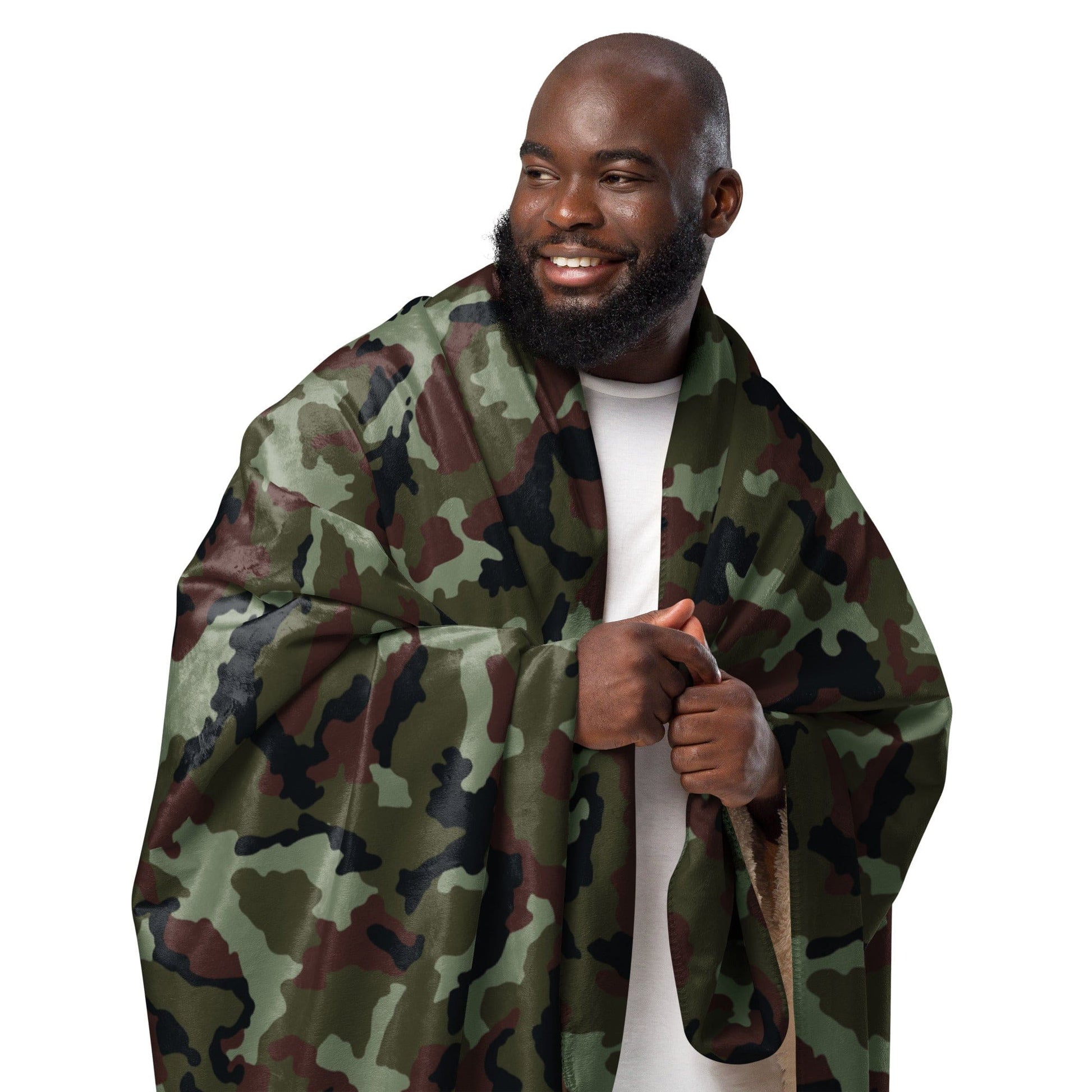 Irish DPM Woodland CAMO Sherpa blanket - Blankets