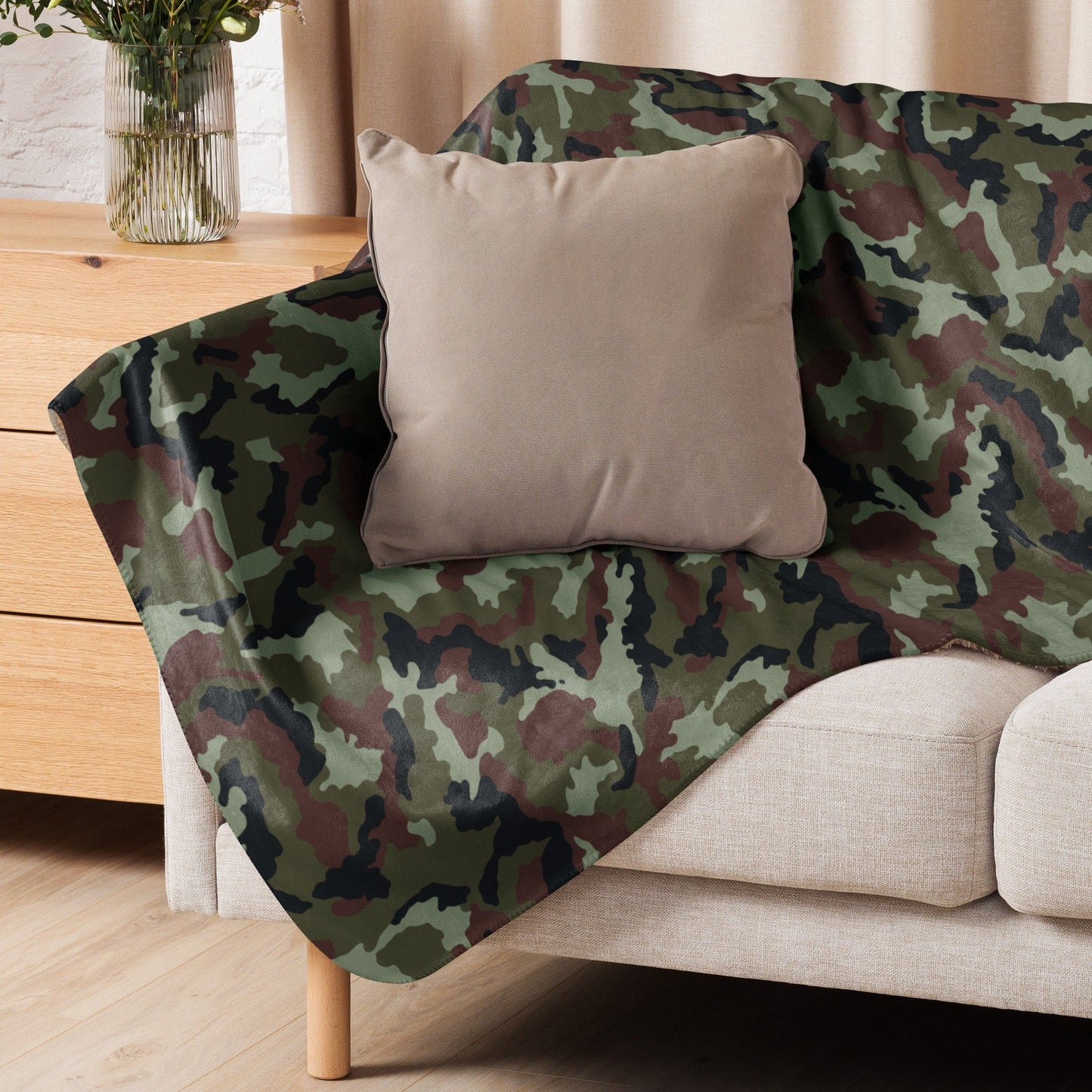 Irish DPM Woodland CAMO Sherpa blanket - Blankets