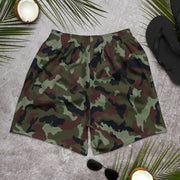 DPM Irish Woodland CAMO Unisex Athletic Long Shorts
