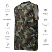 DPM Irish Woodland CAMO Unisex Basketball Jersey