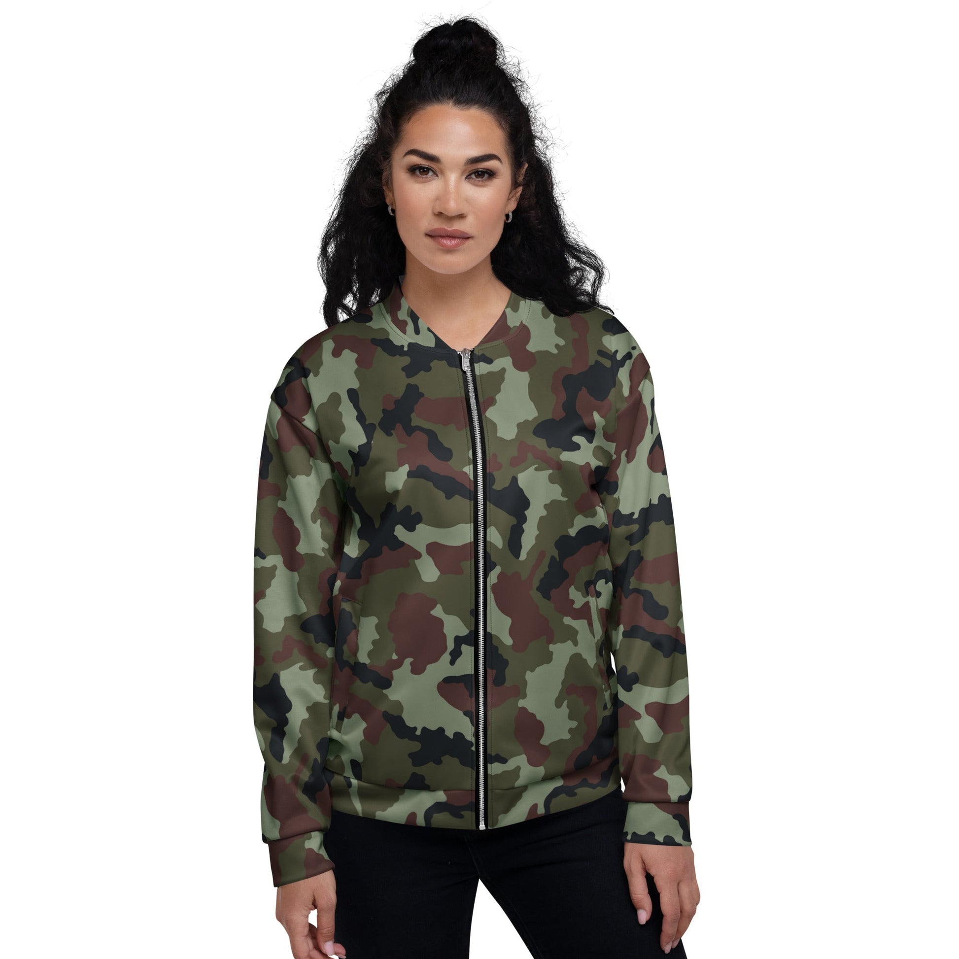 Irish DPM Woodland CAMO Unisex Bomber Jacket - Jackets