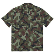 DPM Irish Woodland CAMO Unisex Short-Sleeve Button Shirt - 2XS - Button-Up