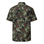 DPM Irish Woodland CAMO Unisex Short-Sleeve Button Shirt - Button-Up