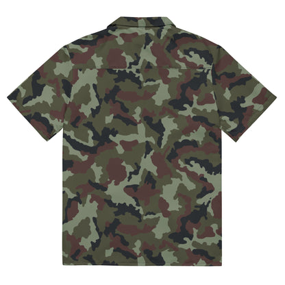 Irish DPM Woodland CAMO Unisex button shirt - Button Shirts