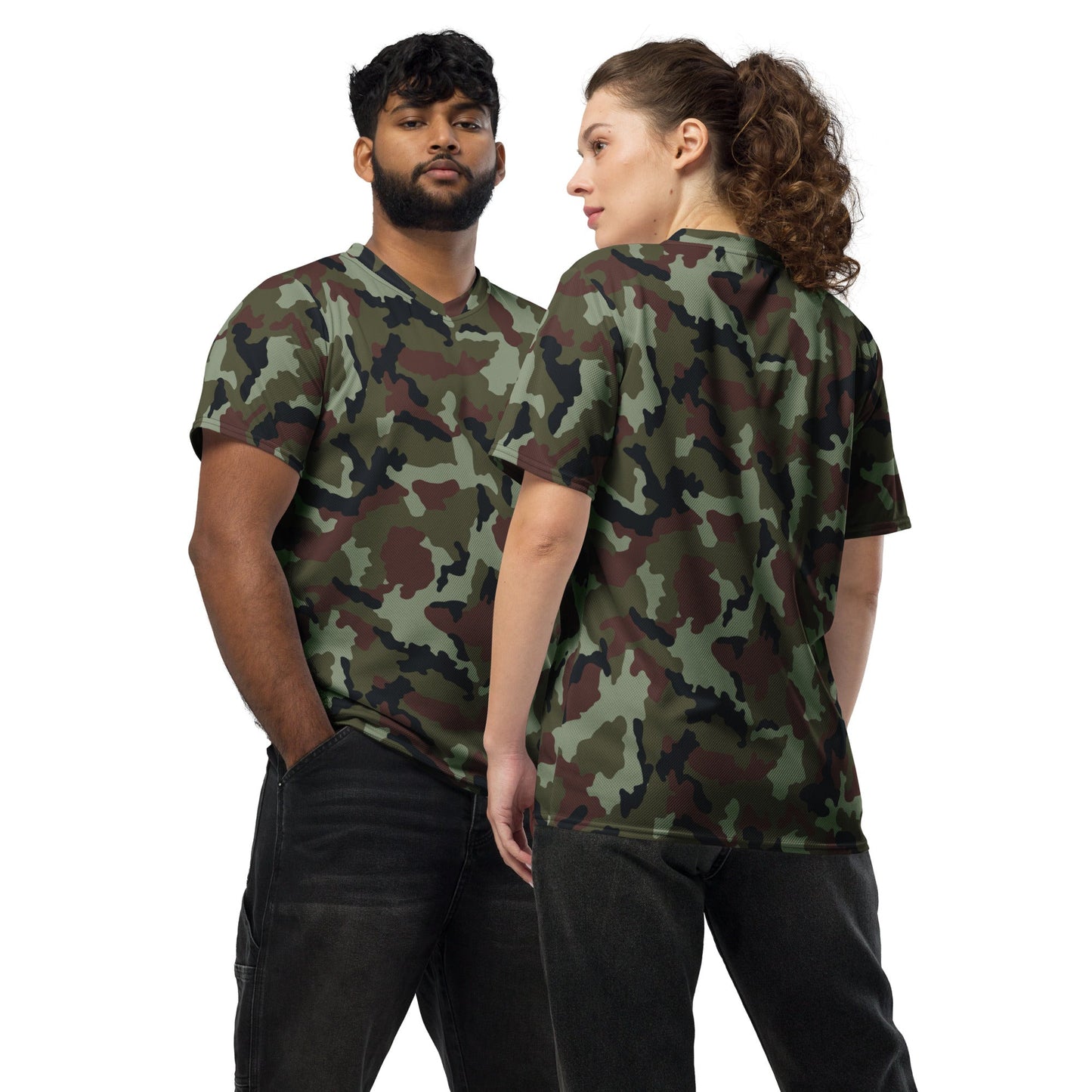 Irish DPM Woodland CAMO unisex sports jersey - 2XS - Sports Jerseys