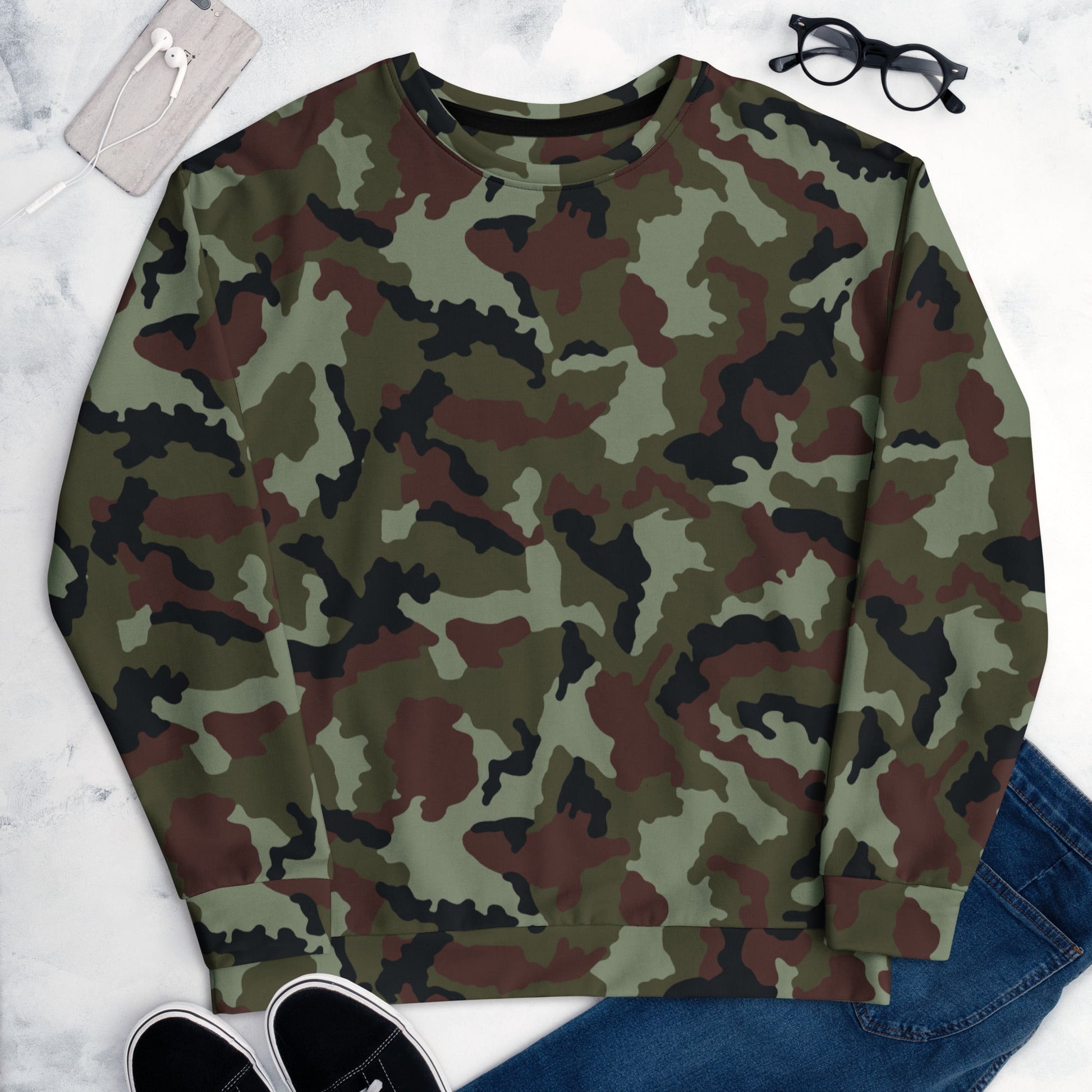 Irish DPM Woodland CAMO Unisex Sweatshirt - Sweatshirts
