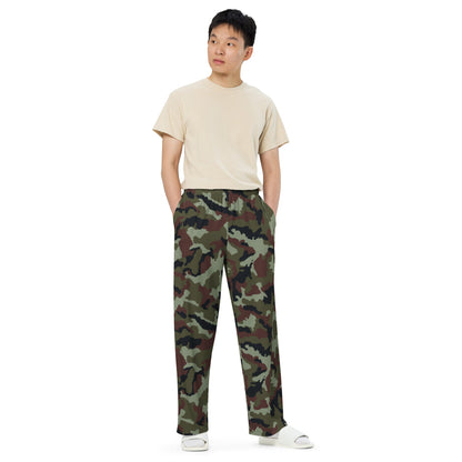 Irish DPM Woodland CAMO unisex wide-leg pants - Wide-leg Pants