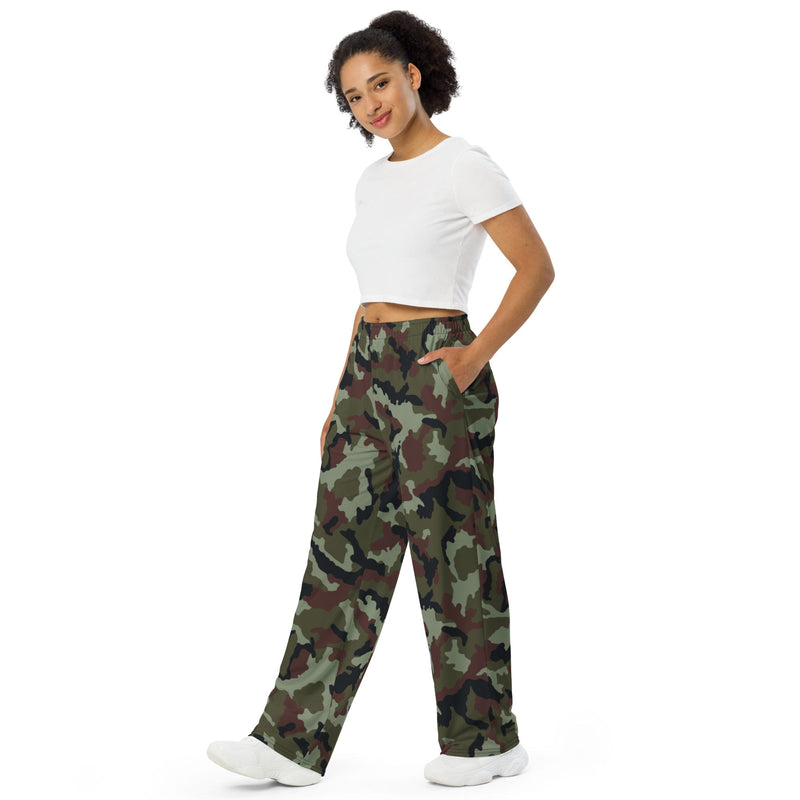 DPM Irish Woodland CAMO Unisex Wide-Leg Leisure Pants - Pant
