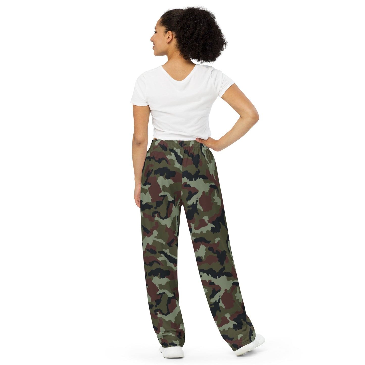 Irish DPM Woodland CAMO unisex wide-leg pants - Wide-leg Pants