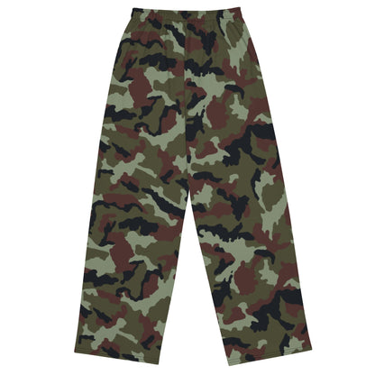 Irish DPM Woodland CAMO unisex wide-leg pants - Wide-leg Pants