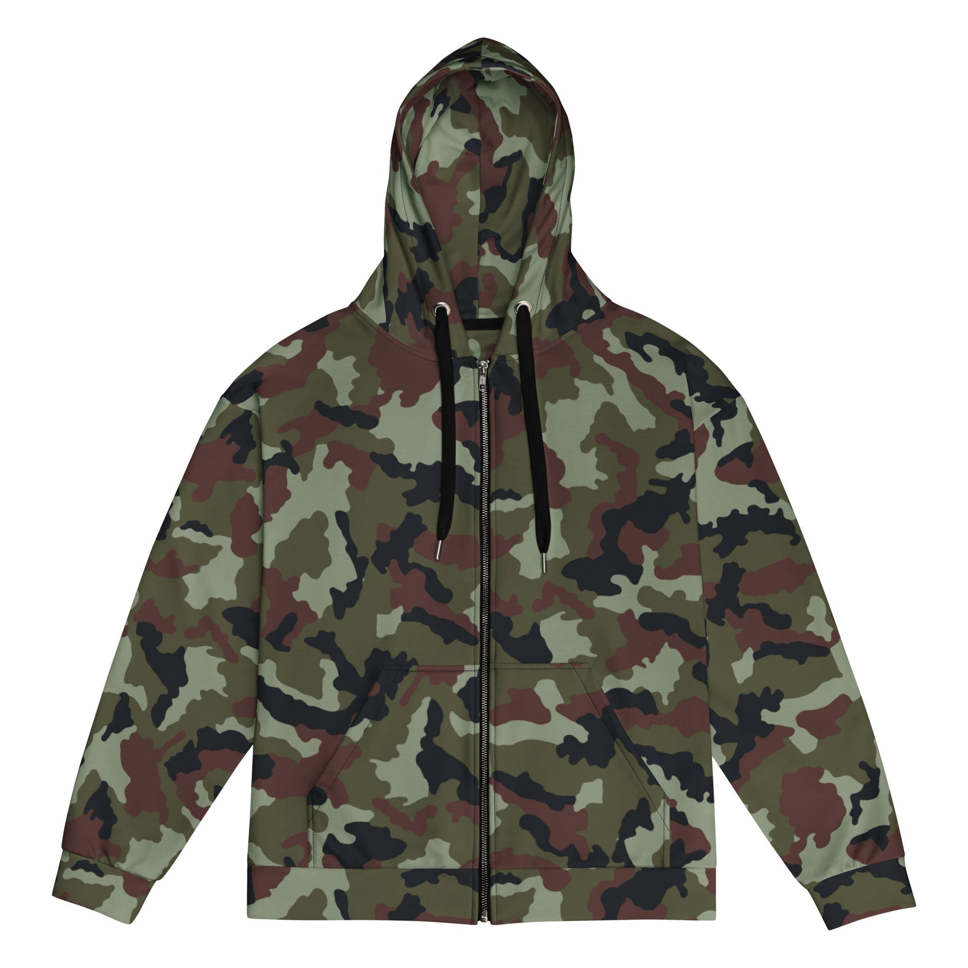 Irish DPM Woodland CAMO Unisex zip hoodie - 2XS - Zip Hoodies