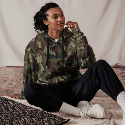 Irish DPM Woodland CAMO Unisex zip hoodie - Zip Hoodies