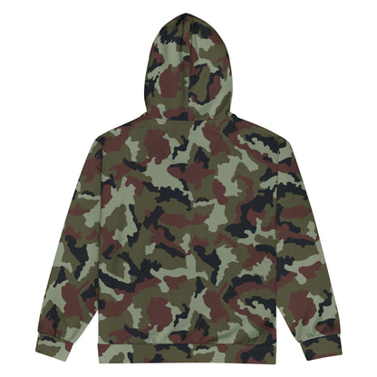 Irish DPM Woodland CAMO Unisex zip hoodie - Zip Hoodies