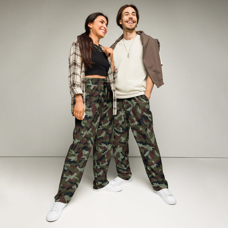 DPM Irish Woodland CAMO Unisex Wide-Leg Joggers - 2XS