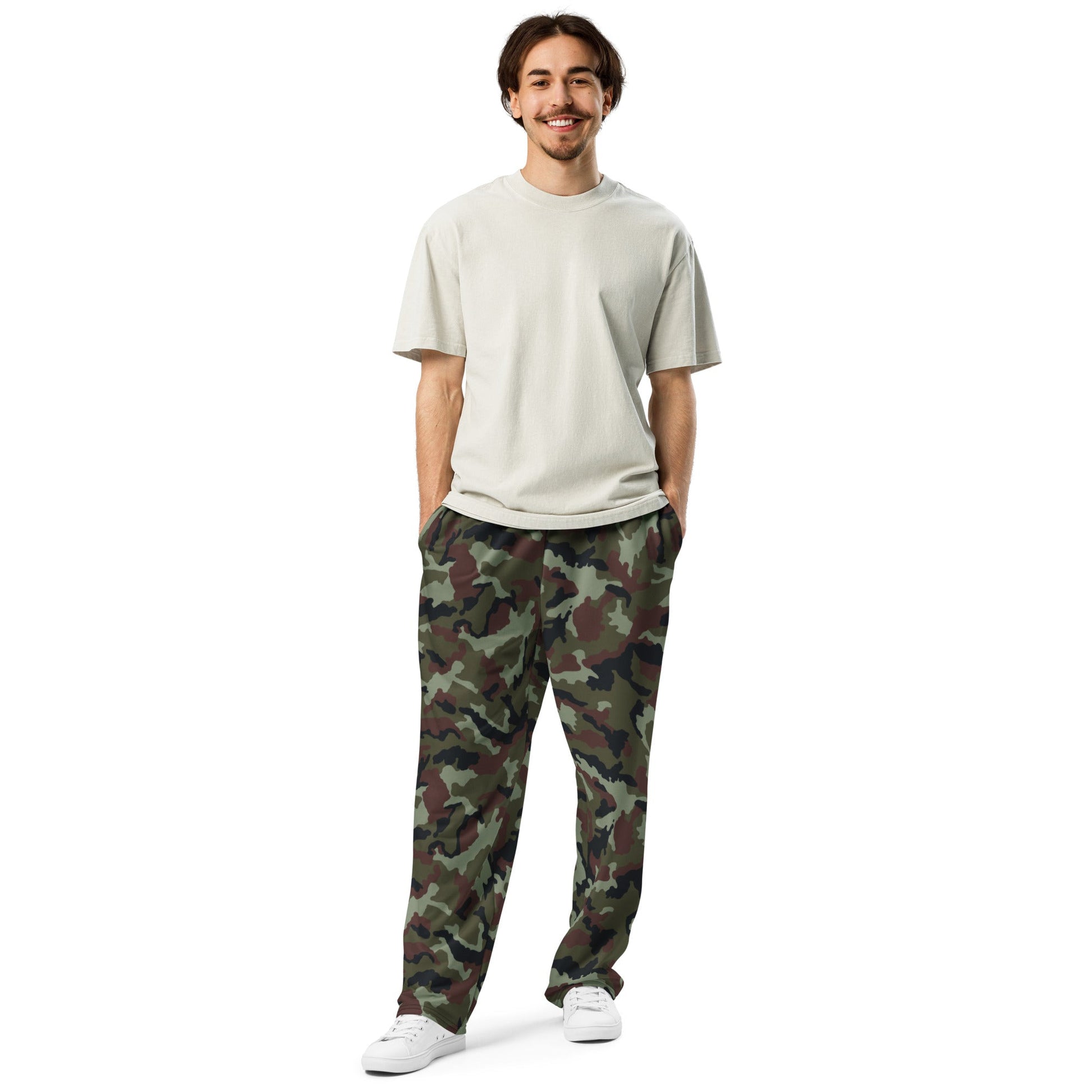 Irish DPM Woodland CAMO Wide-leg joggers - Joggers