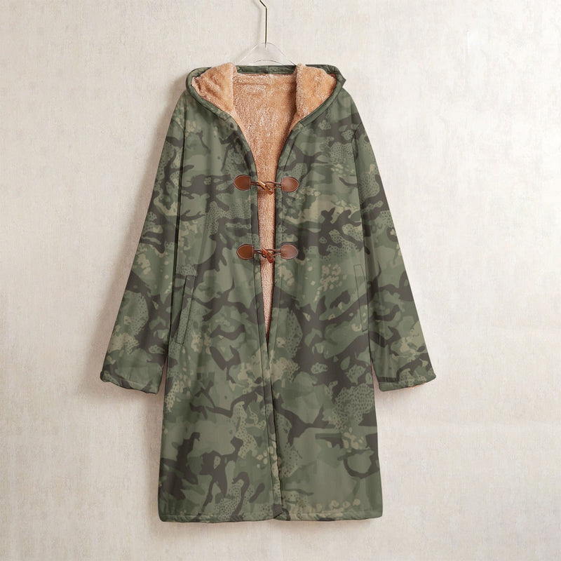 Ironwood Relic German Heritage CAMO Men’s Horn Button Long Fleece Coat - S / White - Jacket