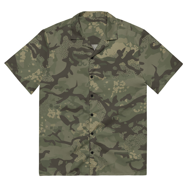 Ironwood Relic German Heritage CAMO Unisex Short-Sleeve Button Shirt - 2XS - Button-Up