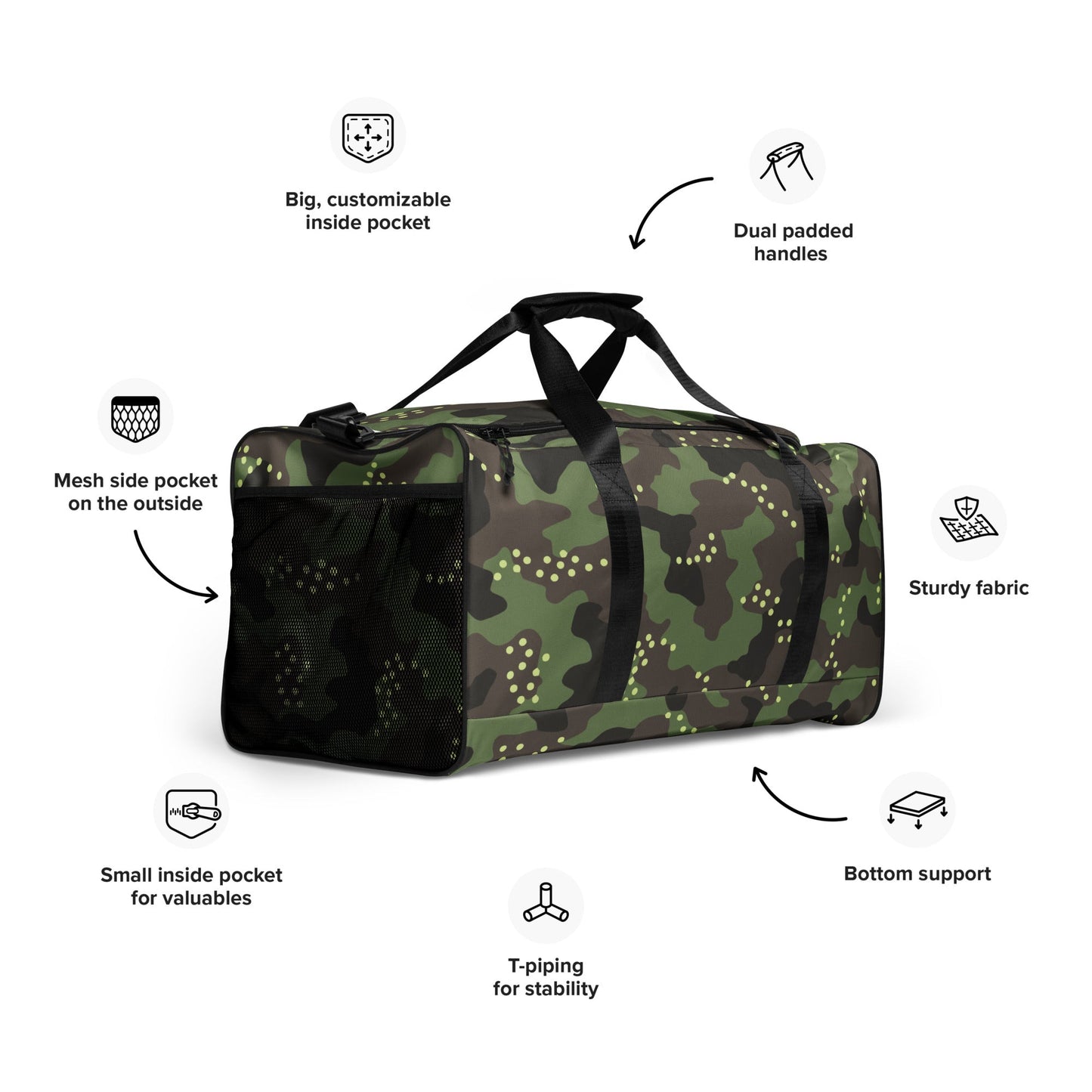 Israeli IDF Mitznefet CAMO Duffle bag Bags