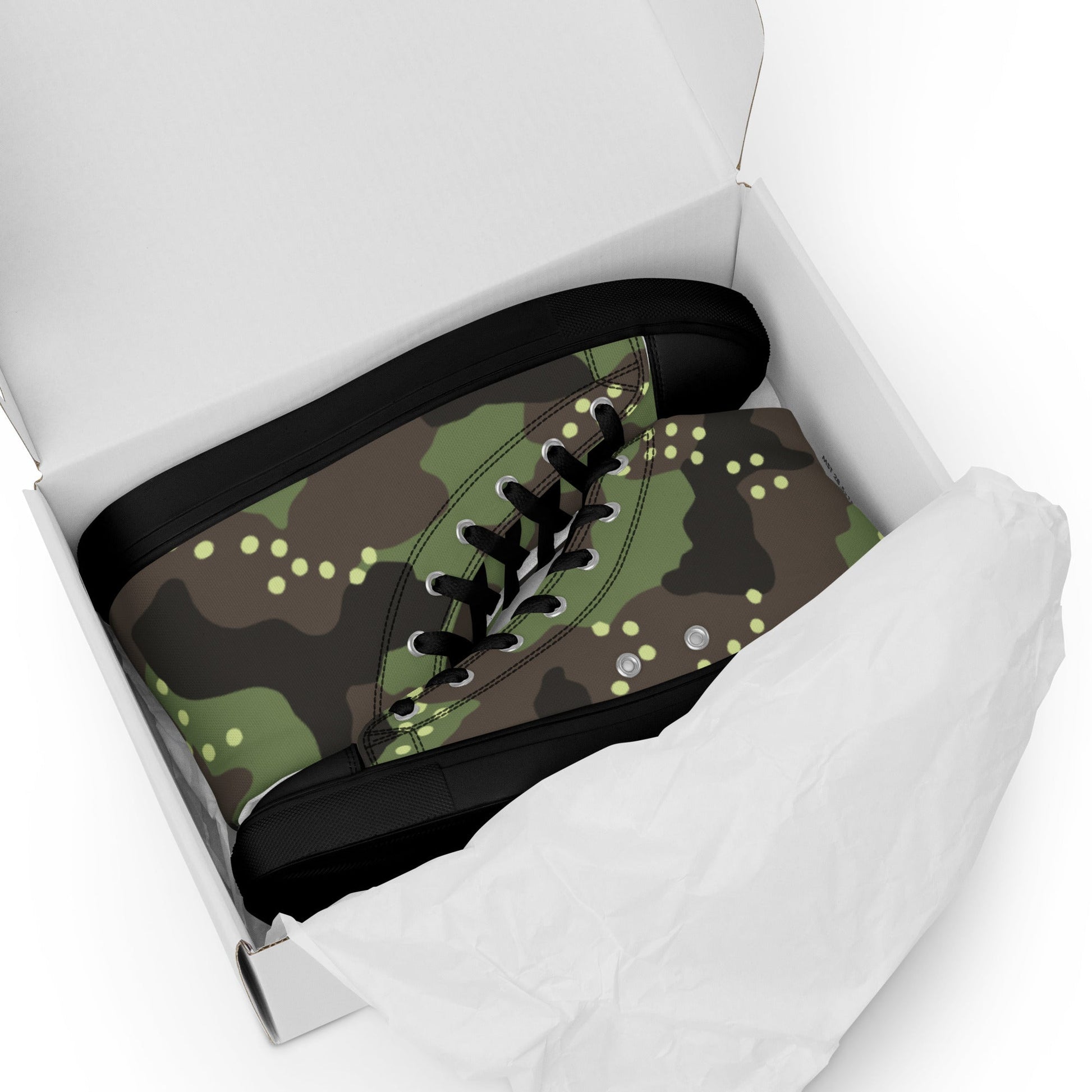 Israeli IDF Mitznefet CAMO Mens high top canvas shoes - High Top Canvas Shoes